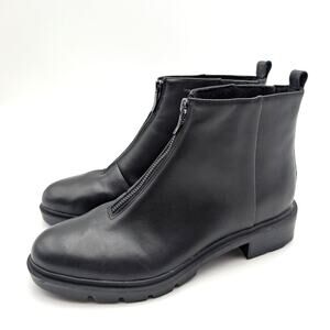 Easy Spirit Vasso Zip-Up Ankle Bootie Women's Almond Toe Black Size US9.5M EU40